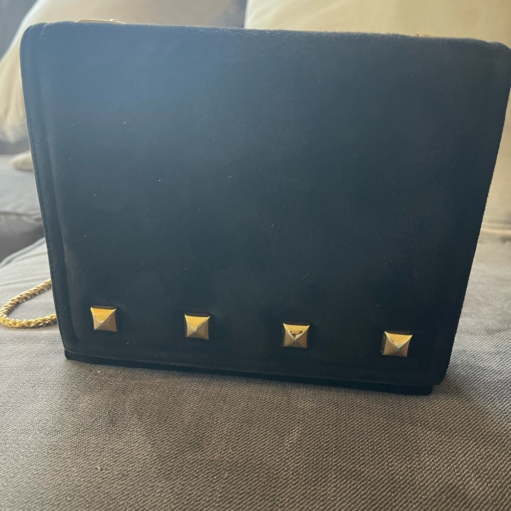 Frenchy of California black suede purse